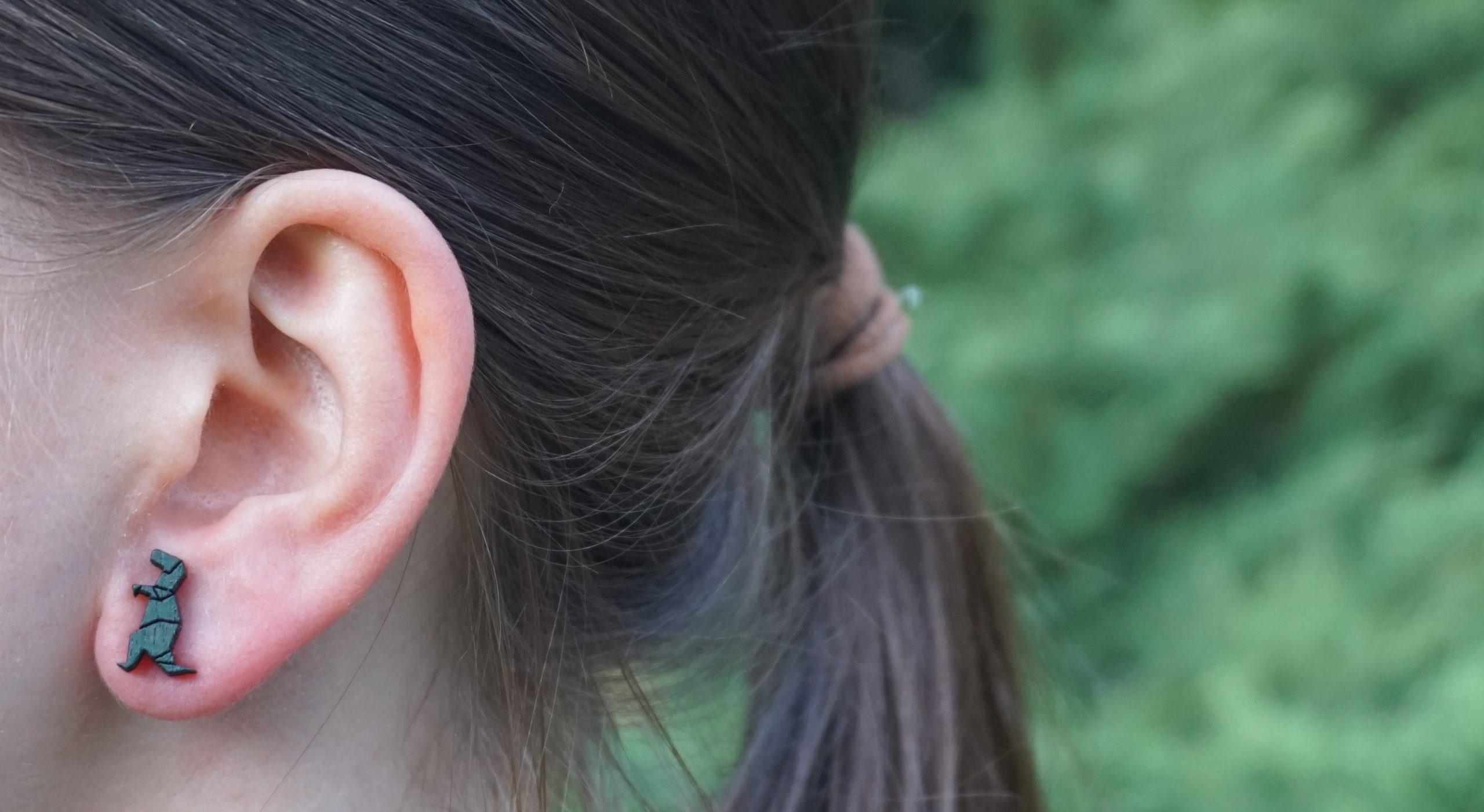 Kolczyki drewniane DINOZAURY T-REX - obrazek 5