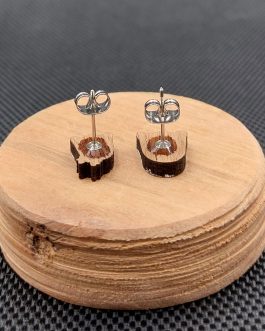 Kolczyki drewniane asymetryczne DUSZKI