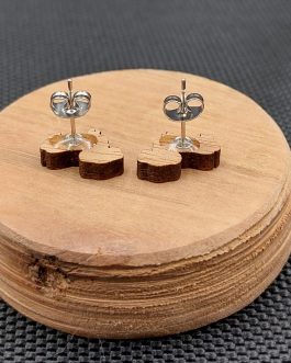 Kolczyki drewniane JAMNIKI HOT DOGI