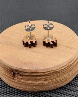 Kolczyki drewniane FRYTKI