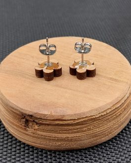 Kolczyki drewniane NIEZAPOMINAJKI