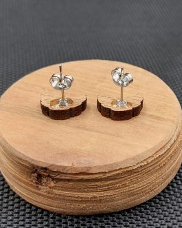 Kolczyki drewniane CROISSANT