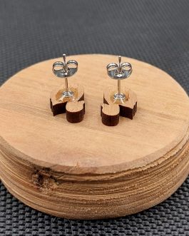 Kolczyki drewniane ŁABĘDZIE