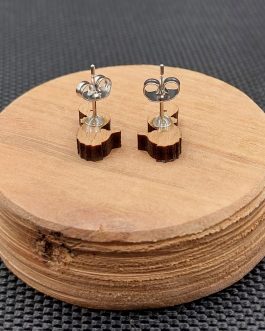 Kolczyki drewniane KONIKI MORSKIE