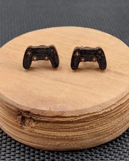 Kolczyki drewniane KONTROLER