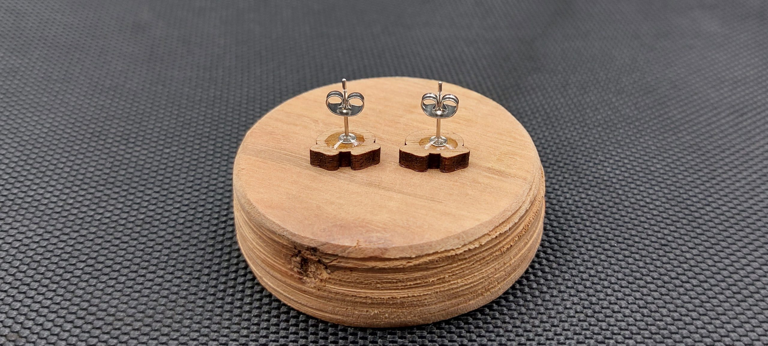 Kolczyki drewniane ŚWINKI - obrazek 2