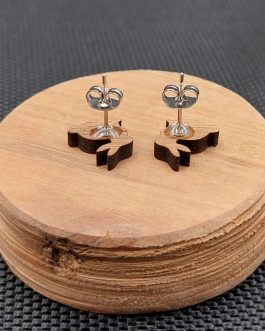 Kolczyki drewniane ZAJĄCE