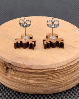 Kolczyki drewniane RENIFERY