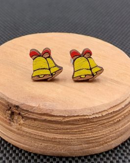 Kolczyki drewniane DZWONECZKI