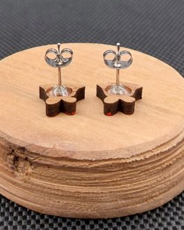 Kolczyki drewniane DZWONECZKI