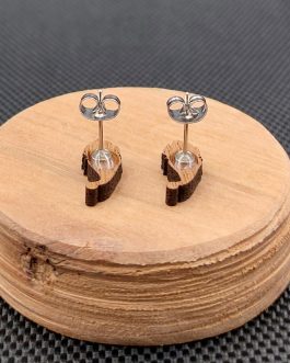 Kolczyki drewniane SKRZATY