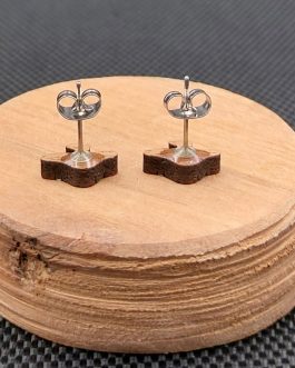 Kolczyki drewniane MUCHOMORY