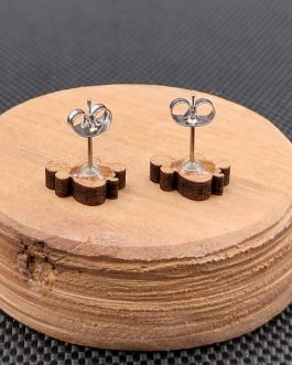 Kolczyki drewniane OŚMIORNICE BŁĘKITNE