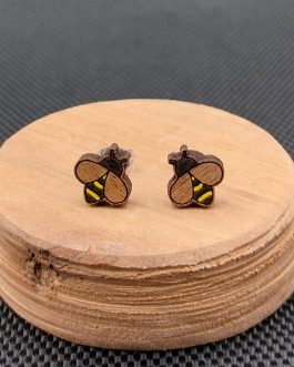 Kolczyki drewniane PSZCZÓŁKI
