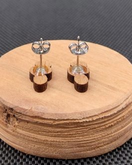 Kolczyki drewniane KLUCZ WIOLINOWY