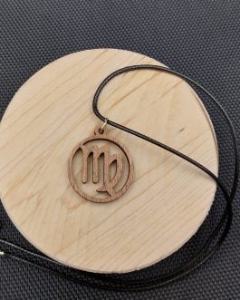 Wisiorek drewniany ZNAK ZODIAKU PANNA