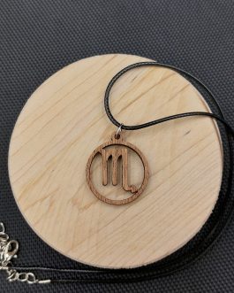 Wisiorek drewniany ZNAK ZODIAKU SKORPION
