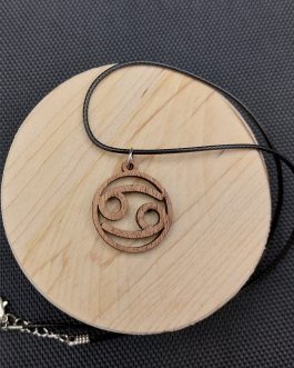 Wisiorek drewniany ZNAK ZODIAKU RAK