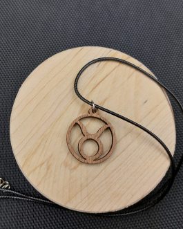 Wisiorek drewniany ZNAK ZODIAKU BYK