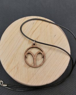 Wisiorek drewniany ZNAK ZODIAKU BARAN