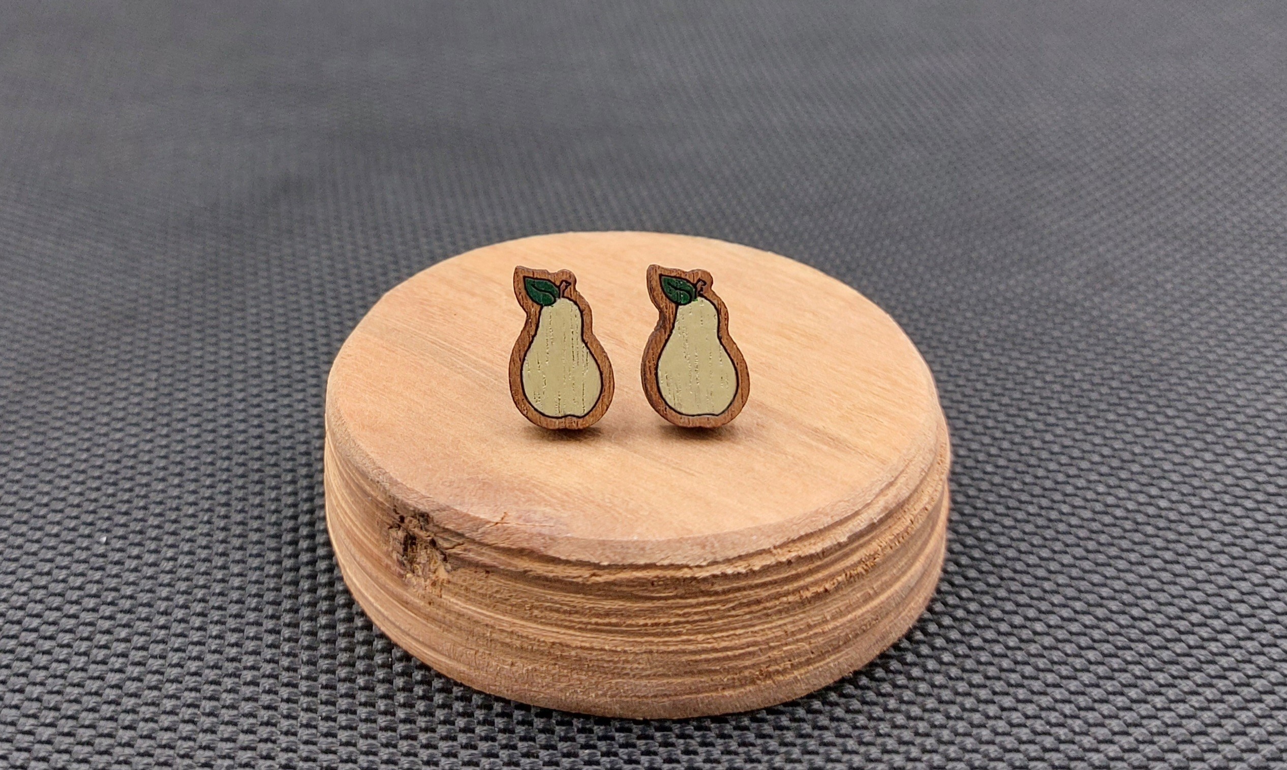Kolczyki drewniane GRUSZKI
