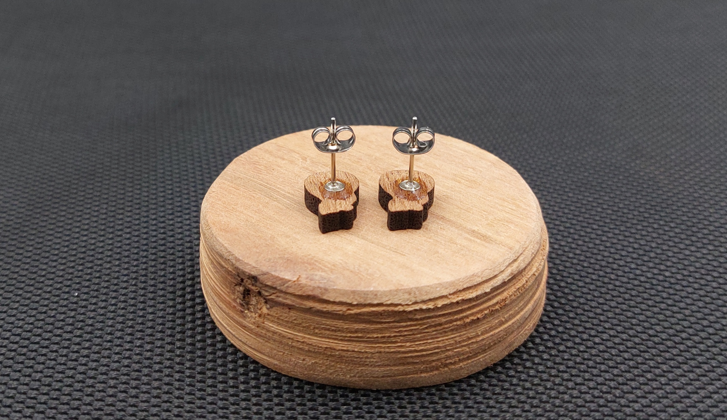 Kolczyki drewniane GRUSZKI - obrazek 2