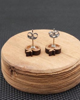 Kolczyki drewniane JABŁKA