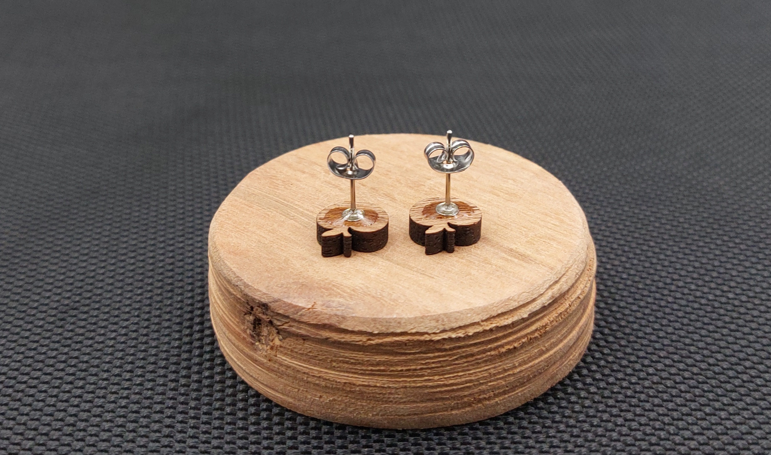 Kolczyki drewniane JABŁKA - obrazek 2