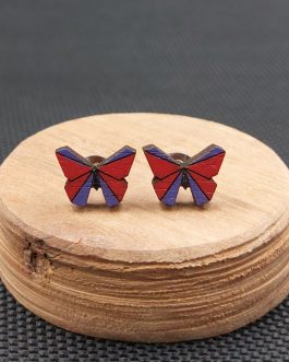 Kolczyki drewniane MOTYLKI