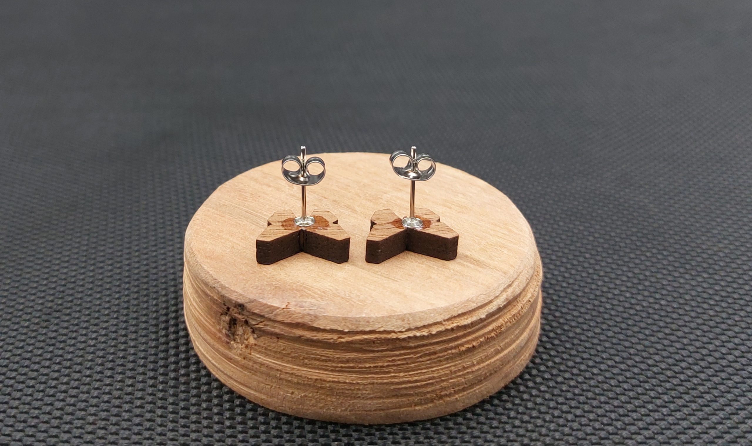 Kolczyki drewniane MOTYLKI - obrazek 2