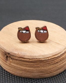 Kolczyki drewniane KOKOSY