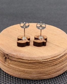 Kolczyki drewniane WISIENKI