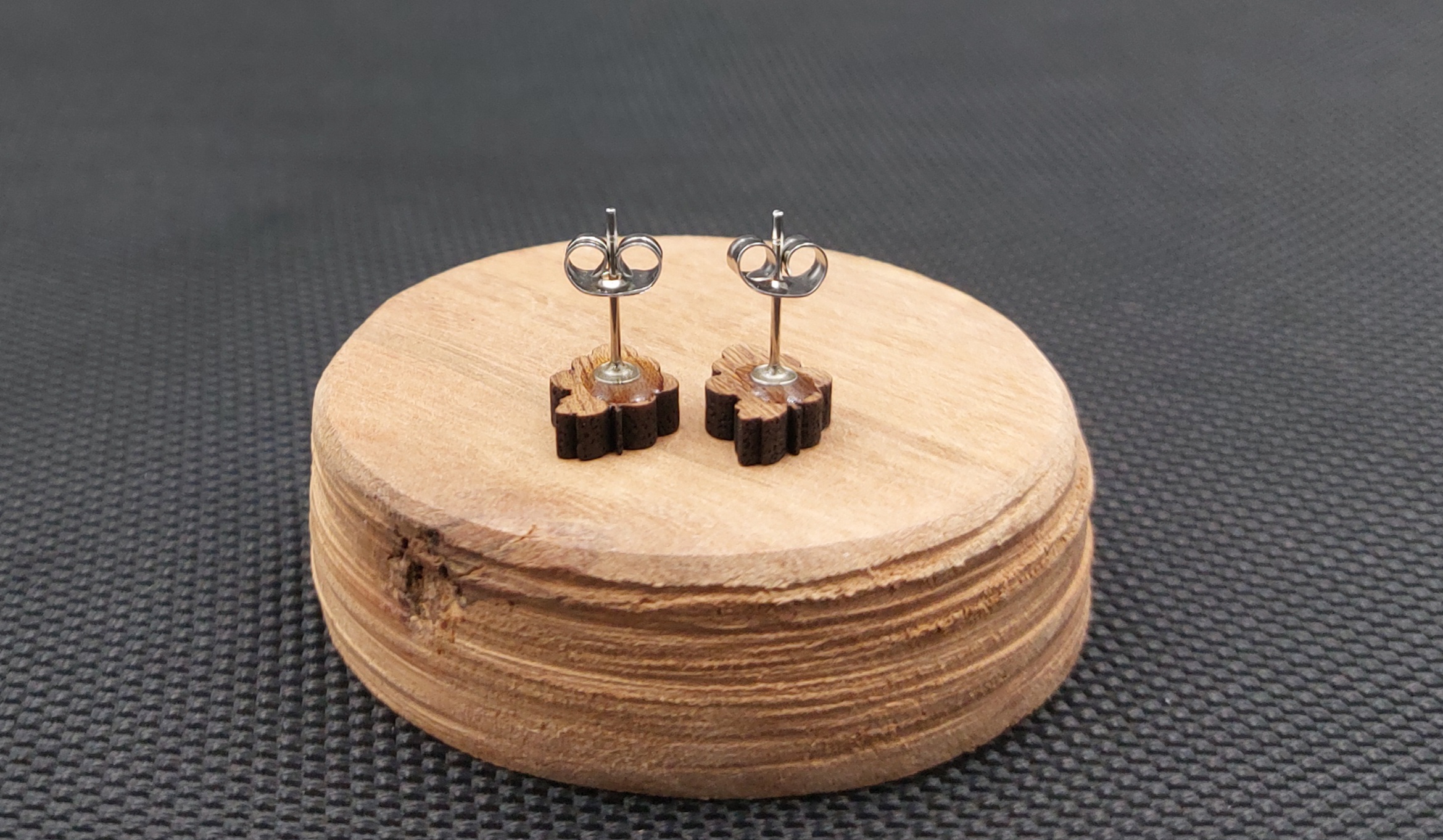 Kolczyki drewniane WINOGRONA - obrazek 2